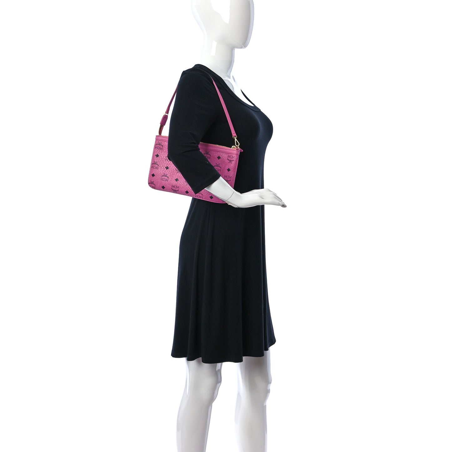 Visetos Medium Stark Wristlet Pouch Pink