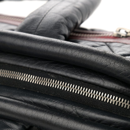 Chanel Nylon Quilted Coco Cocoon Medium Reversible Tote Black Red 14 of 17