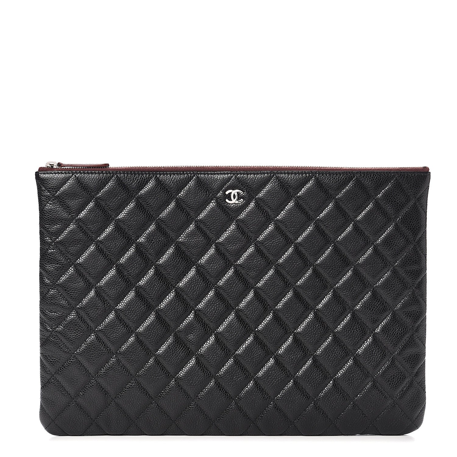 Chanel Caviar Quilted Large Cosmetic Case Black 1 of 6