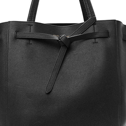 Celine Soft Grained Calfskin Small Belt Cabas Phantom Black 8 of 10