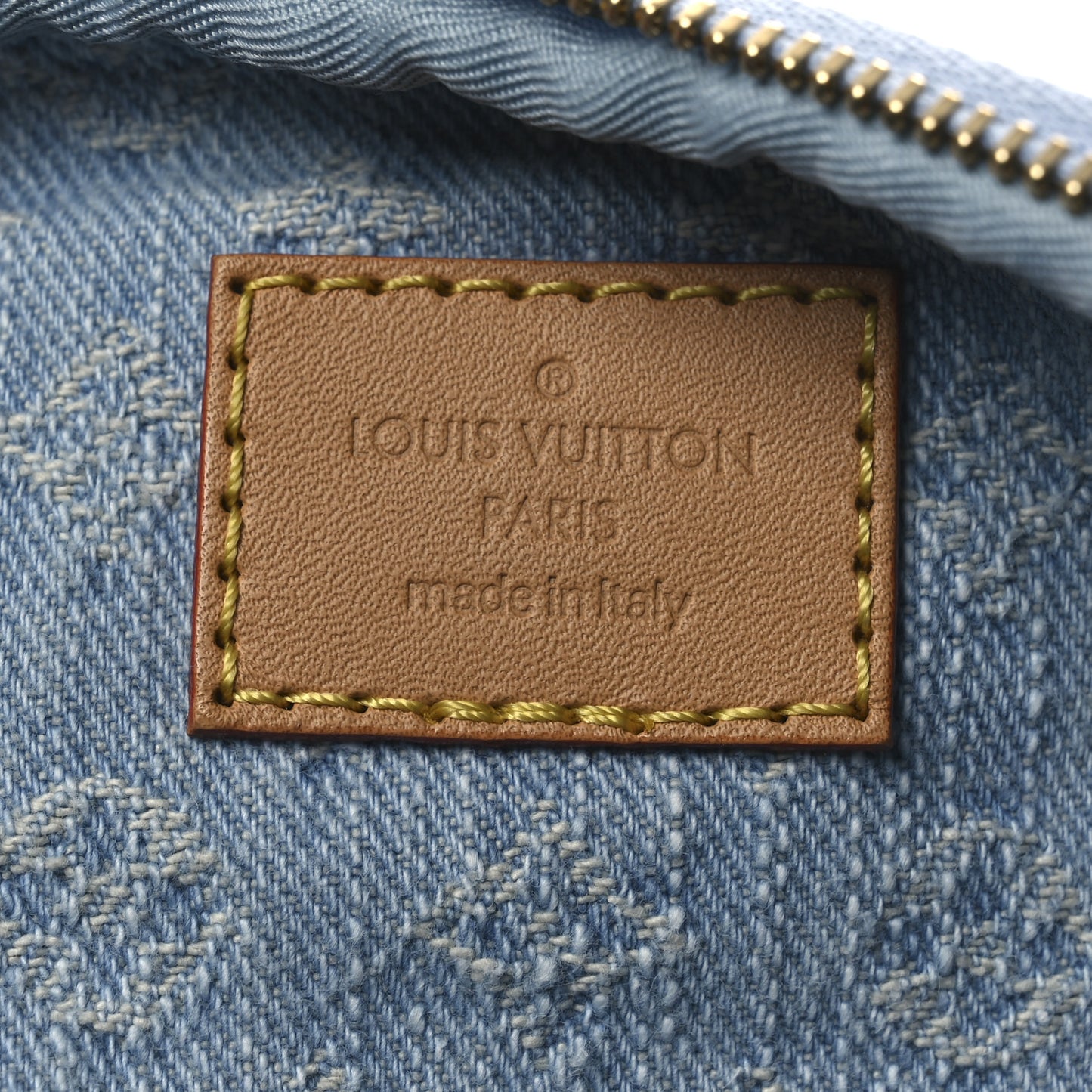 Monogram Denim Mini Bumbag Sky Blue