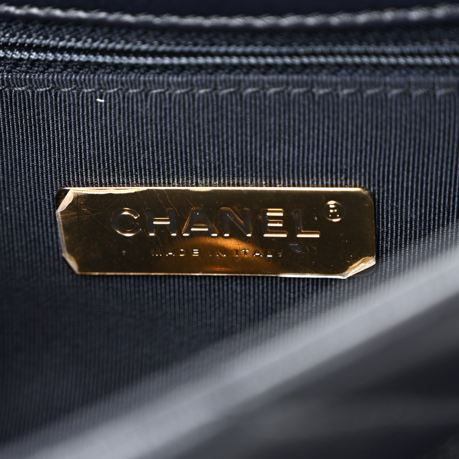 Chanel Lambskin Quilted Medium Chanel 19 Flap Navy Blue 6 of 11
