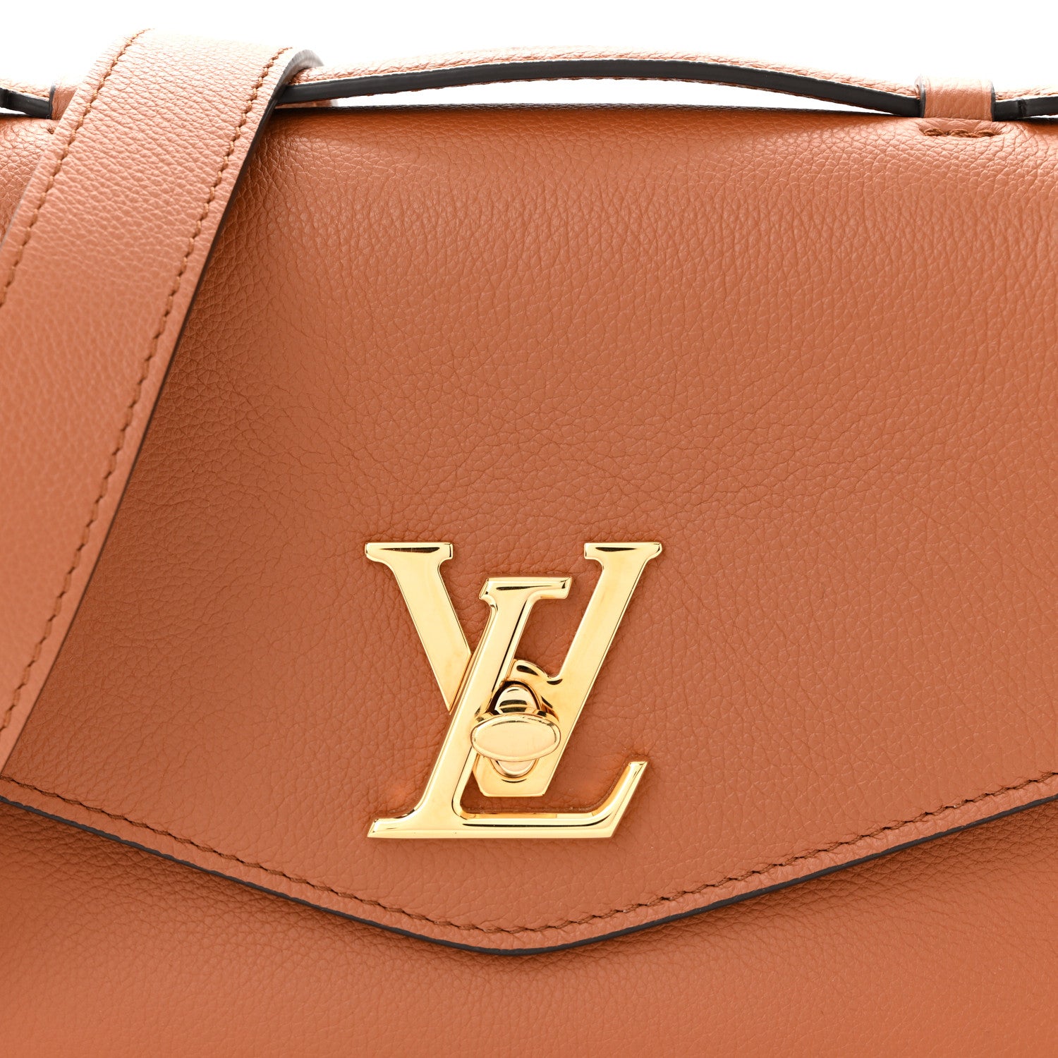 Louis Vuitton Grained Calfskin Lockme Oxford Cognac 1833887