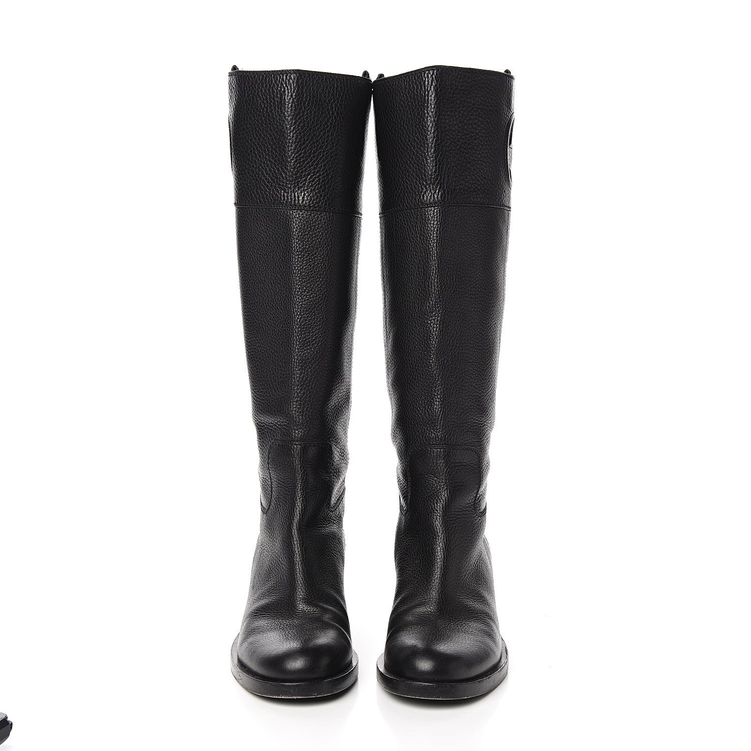 Gucci Calfskin Interlocking G Boots 40.5 Black 2 of 10