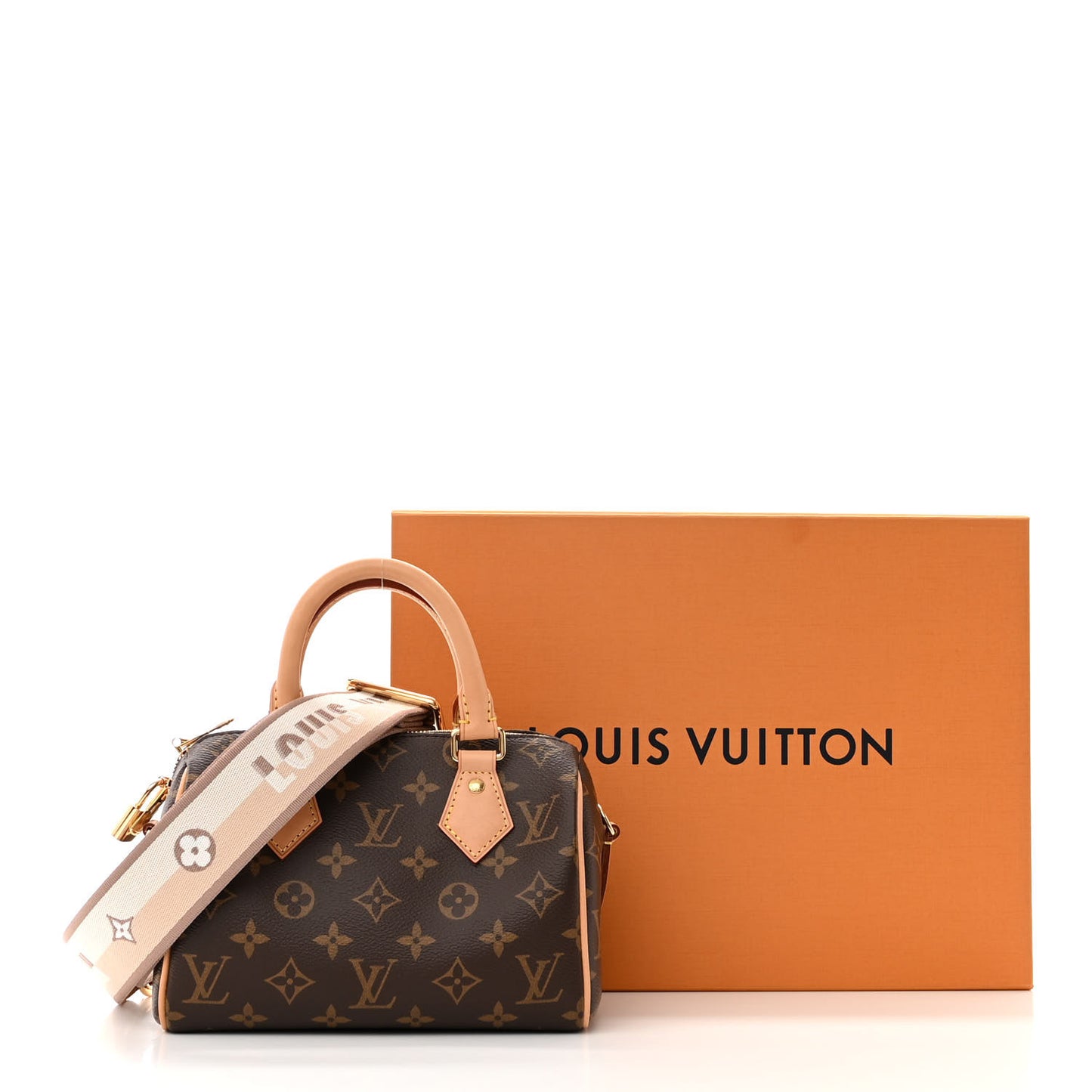 Monogram Speedy Bandouliere 20 Beige