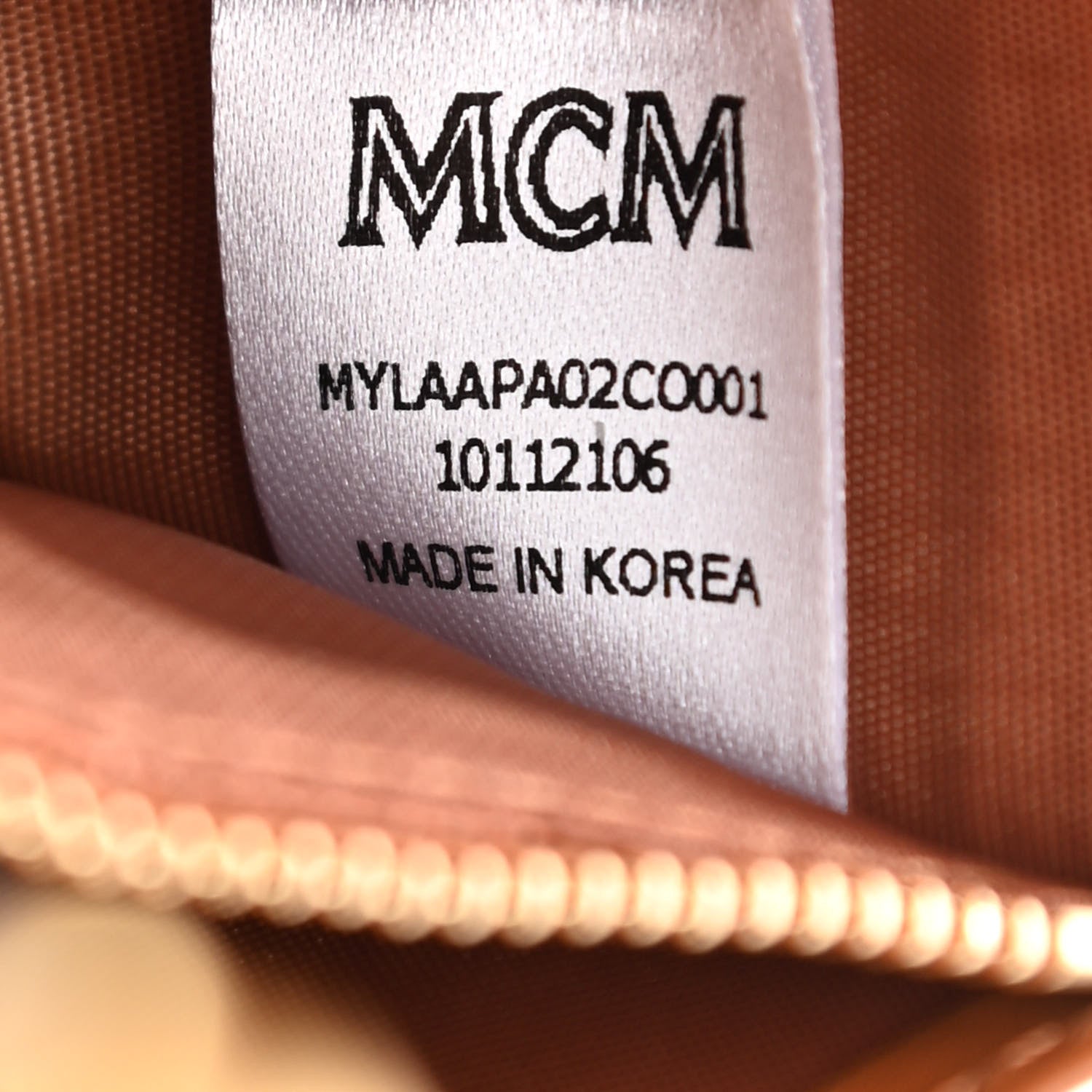 MCM Visetos Large Patricia Wallet On Chain Cognac 7 of 8