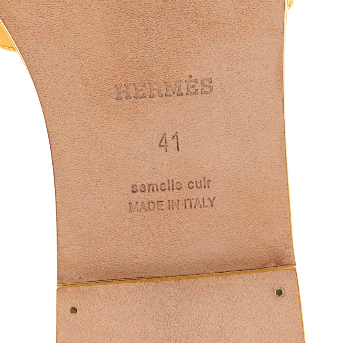 Epsom Oran Sandals 41 Jaune Sable
