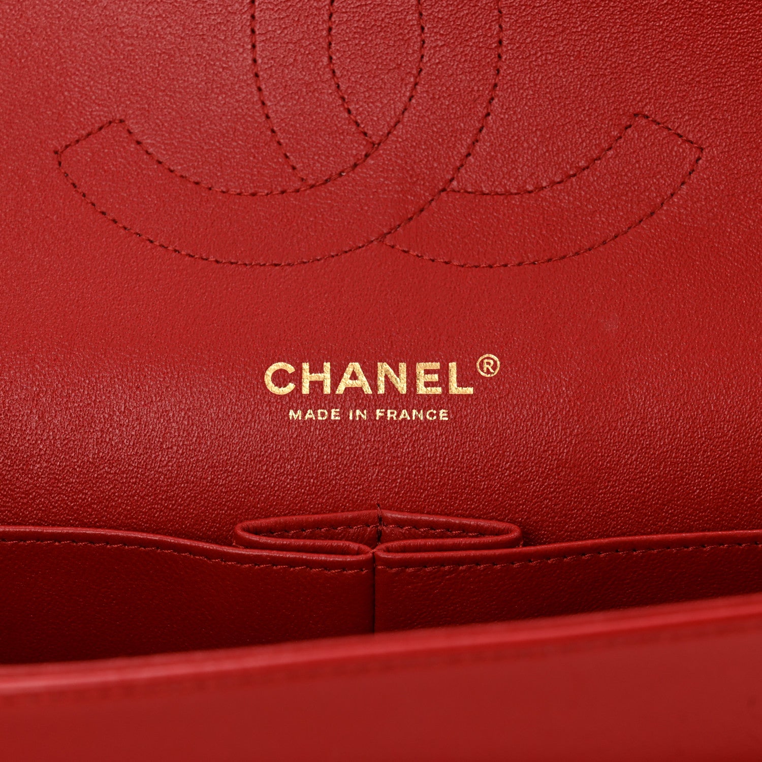 Chanel Lambskin Quilted Jumbo Double Flap Red 6 of 11