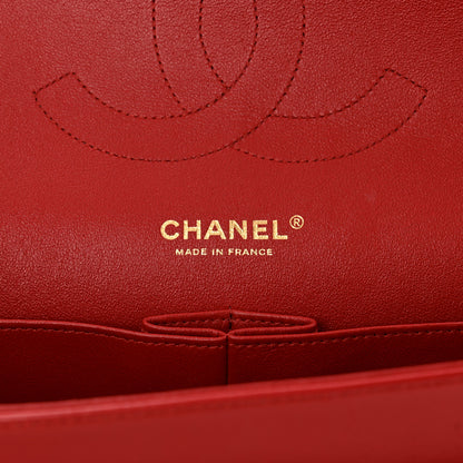 Chanel Lambskin Quilted Jumbo Double Flap Red 6 of 11