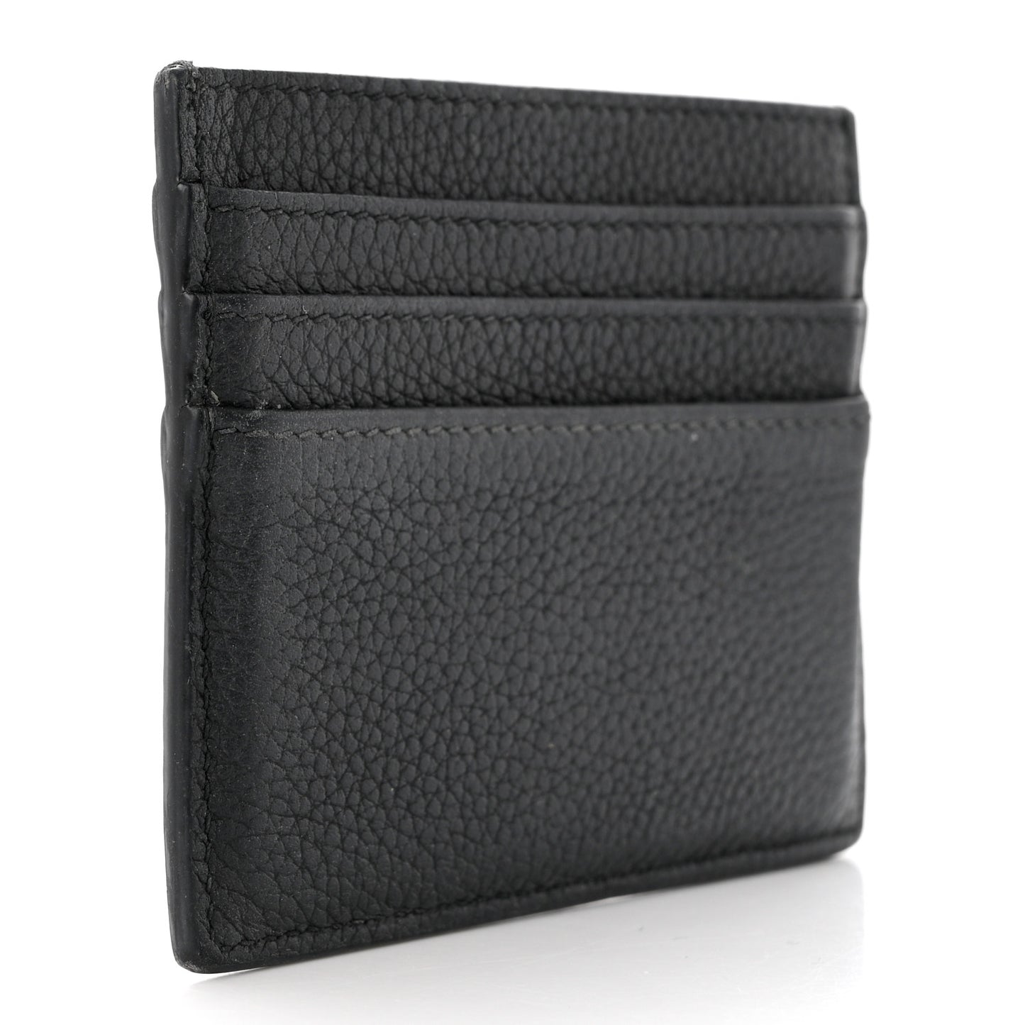 Grained Calfskin Embroidered Floral Lady Dior Card Holder Black