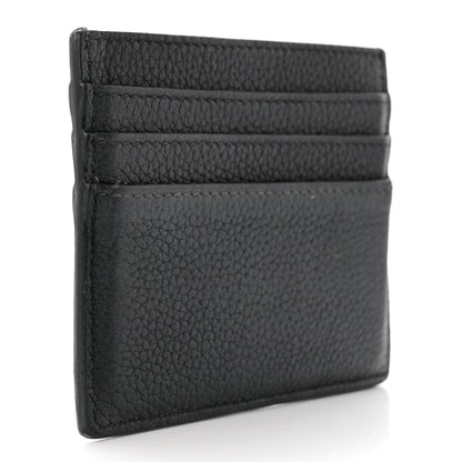 Christian Dior Grained Calfskin Embroidered Floral Lady Dior Card Holder Black 3 of 8