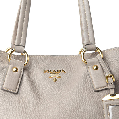 Prada Vitello Daino Side Zip Tote Pomice 27 of 27