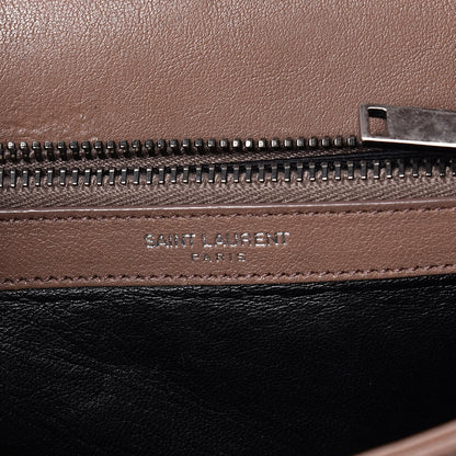 Saint Laurent Sheepskin Matelasse Chevron Monogram Medium College Bag Fard 9 of 15