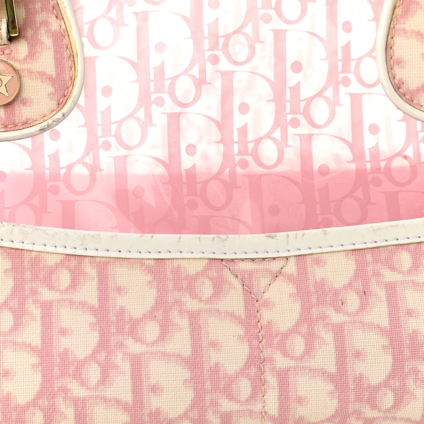 Monogram PVC Bowler Pink