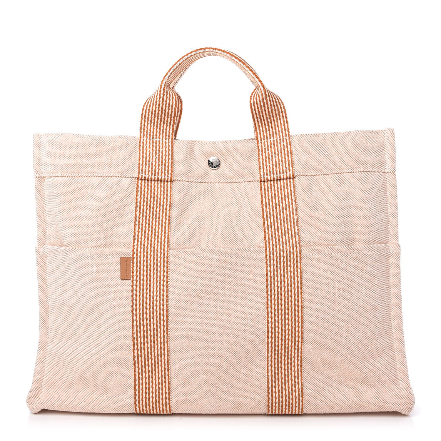 Hermes Canvas Fourre Tout MM Orange 1 of 9