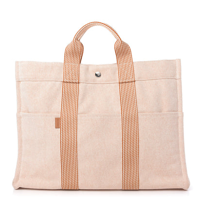Hermes Canvas Fourre Tout MM Orange 1 of 9