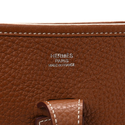 Hermes Taurillon Clemence Evelyne III PM Gold 5 of 8