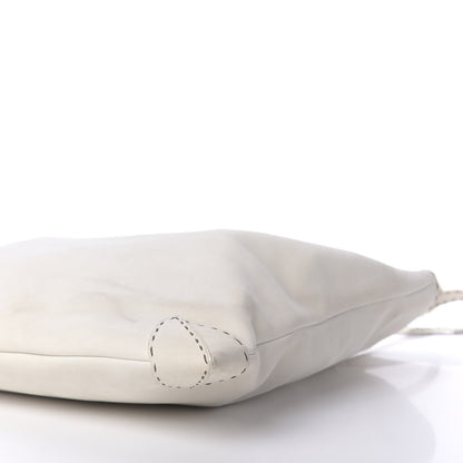 Fendi Calfskin Romano Selleria Tote White 7 of 14