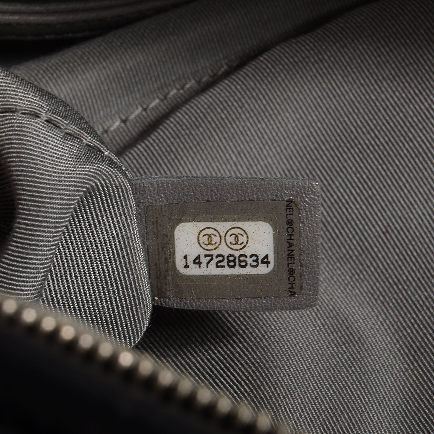 Chanel Nylon Tweed Stitch Bubble Quilt Camera Case Black 7 of 7