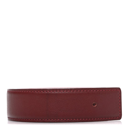 Hermes Epsom Swift 32mm Belt Strap 85 34 Rouge Casaque Rouge H 1 of 5