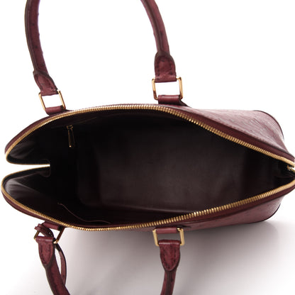 Louis Vuitton Ostrich Alma GM Prune 5 of 9