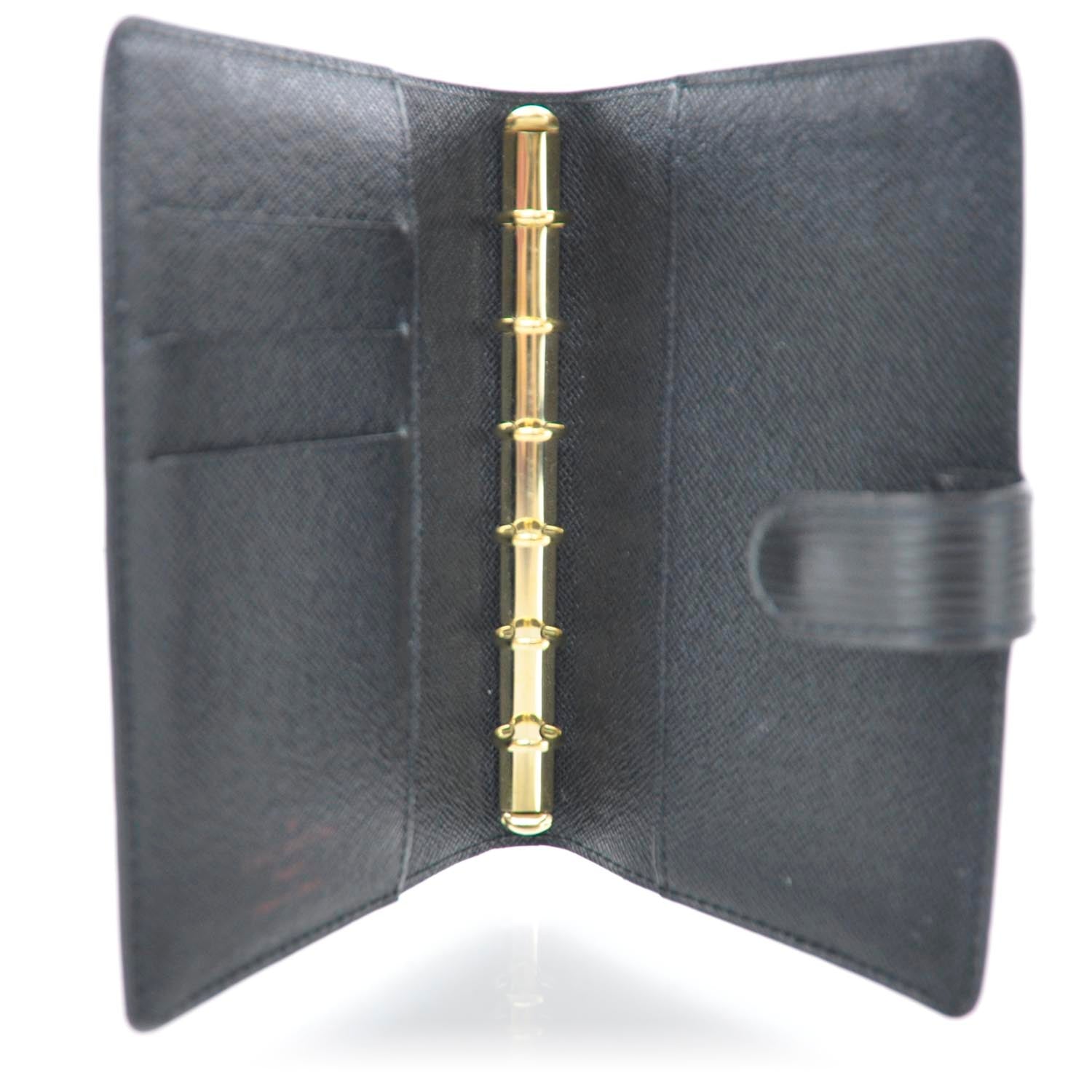 Louis Vuitton Epi Small Ring Agenda Black 5 of 9