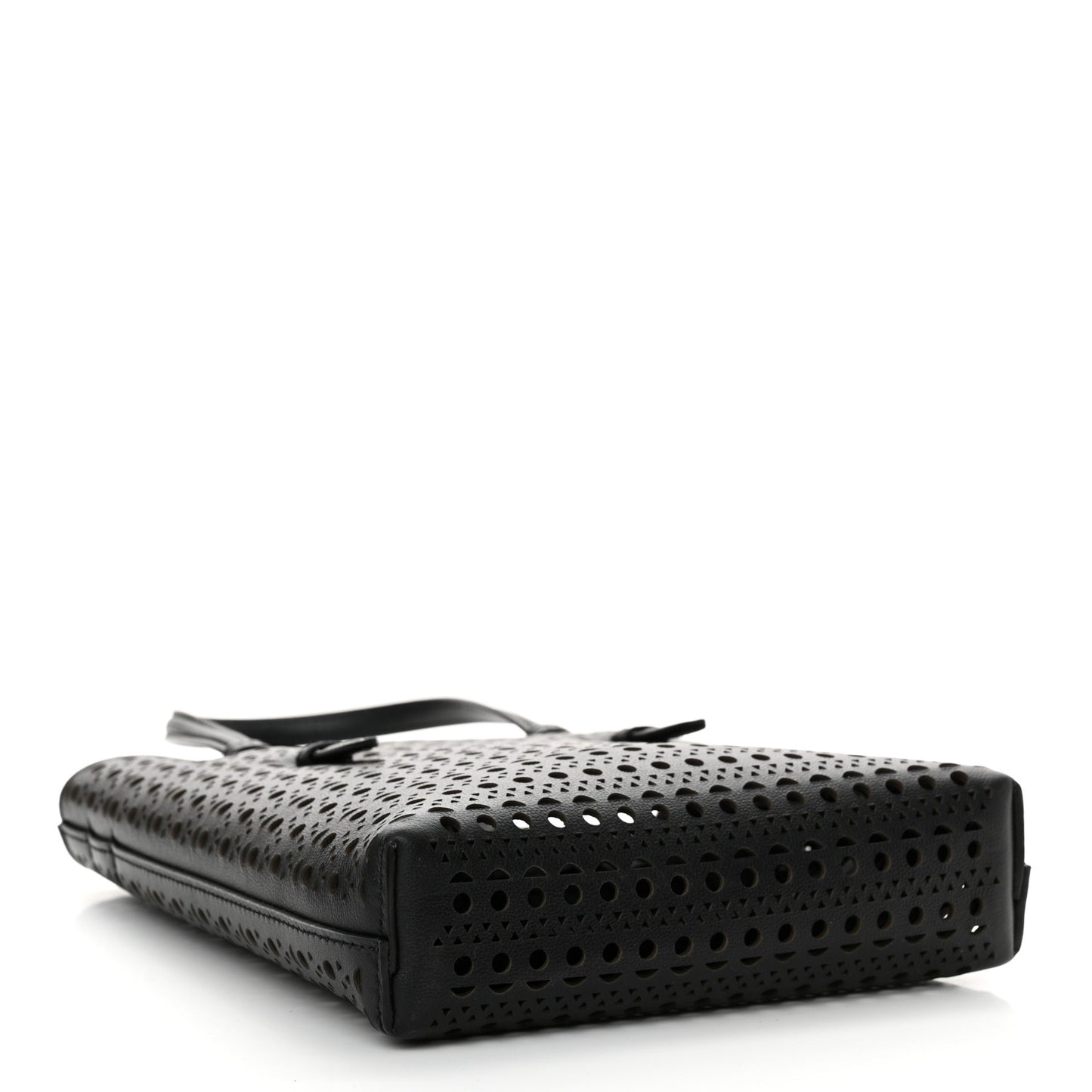 Calfskin Vienne Mina North South Tote  Black