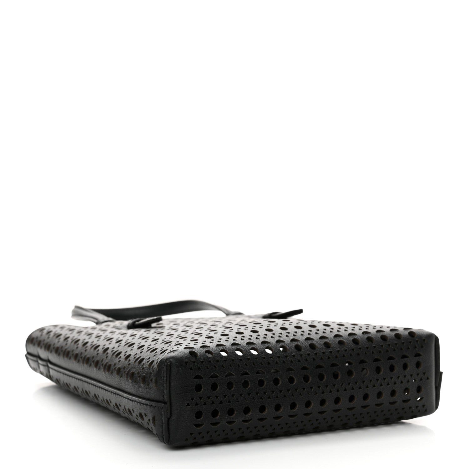 Alaia Calfskin Vienne Mina North South Tote  Black 4 of 9