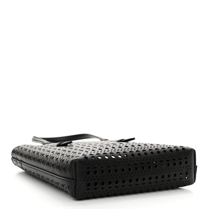 Alaia Calfskin Vienne Mina North South Tote  Black 4 of 9