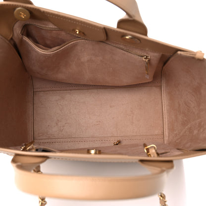 Chanel Caviar Small Studded Deauville Tote Beige 5 of 12