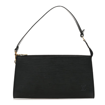 Louis Vuitton Epi Pochette Accessories 24 Black 1 of 10
