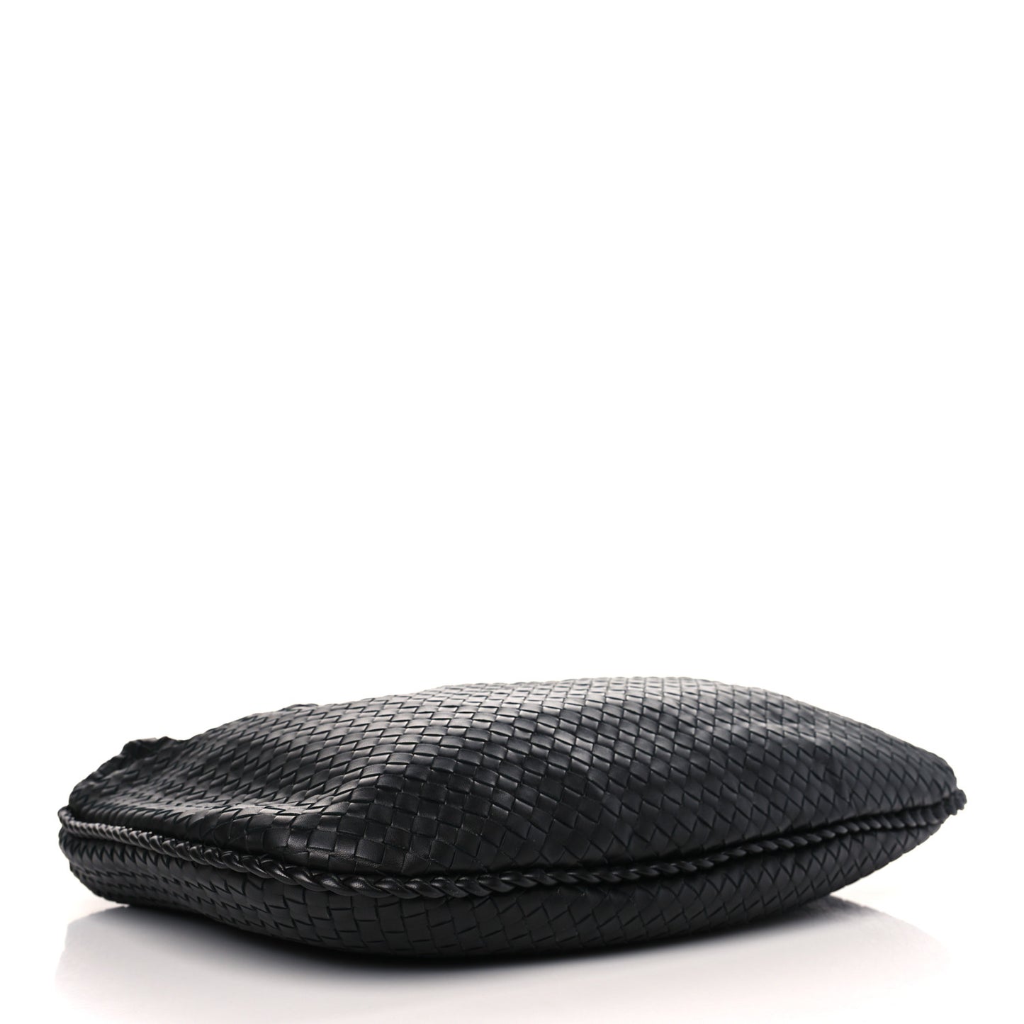 Nappa Intrecciato Medium Veneta Hobo Black