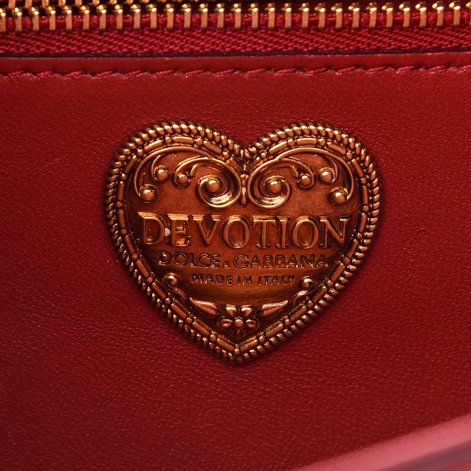 Dolce & Gabbana Calfskin Medium Devotion Crossbody Bag Red 7 of 11
