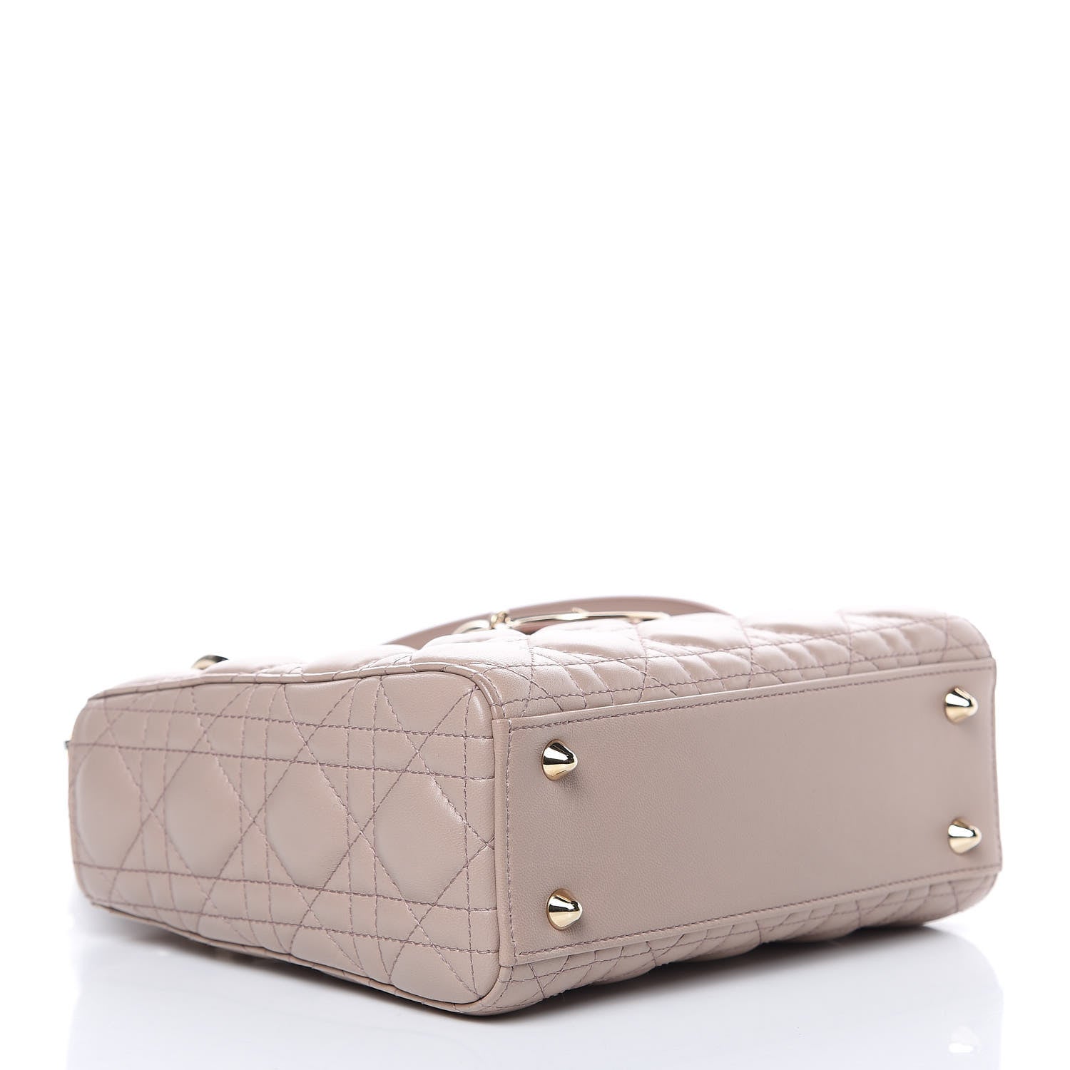 Christian Dior Lambskin Cannage Small Lucky Badges My Lady Dior Taupe 4 of 13