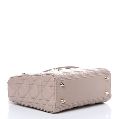 Christian Dior Lambskin Cannage Small Lucky Badges My Lady Dior Taupe 4 of 13