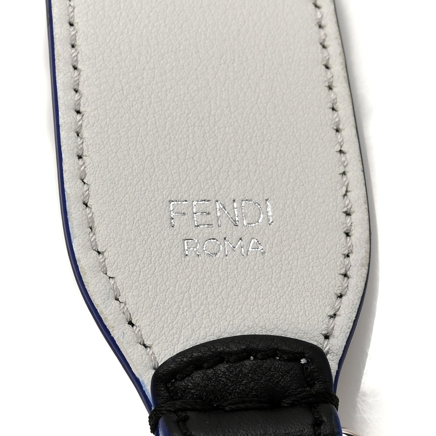 Fendi Vitello Dolce Mink Fur Karlito Inlay Strap You Black Multicolor 4 of 5