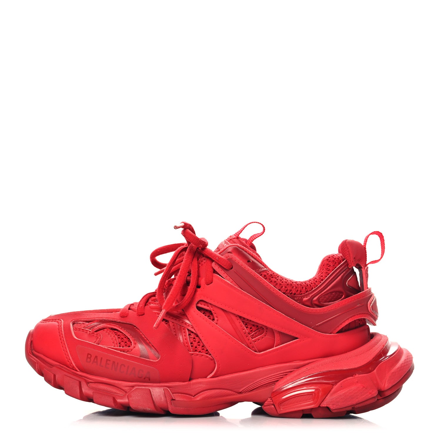 Balenciaga Mesh Nylon Womens Track Sneakers 37 Red 1 of 11