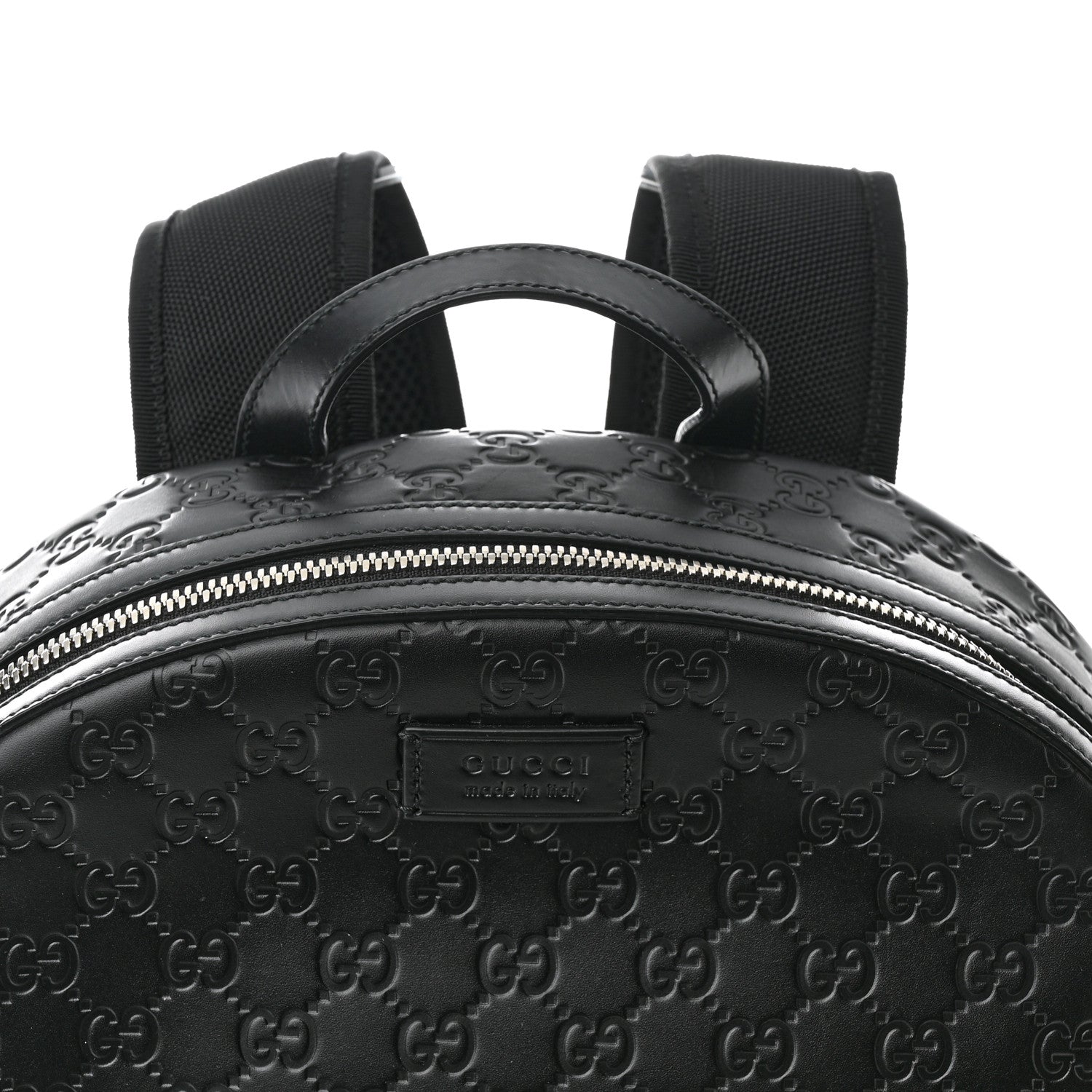 Gucci Guccissima Signature Day Backpack Black 8 of 10
