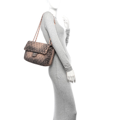 Chanel Denim Quilted Denimpression Flap Rose Clair 2 of 11