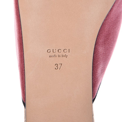 Gucci Velvet Silk Embellished Platform Detachable Slide 37 Tibet Red 12 of 18