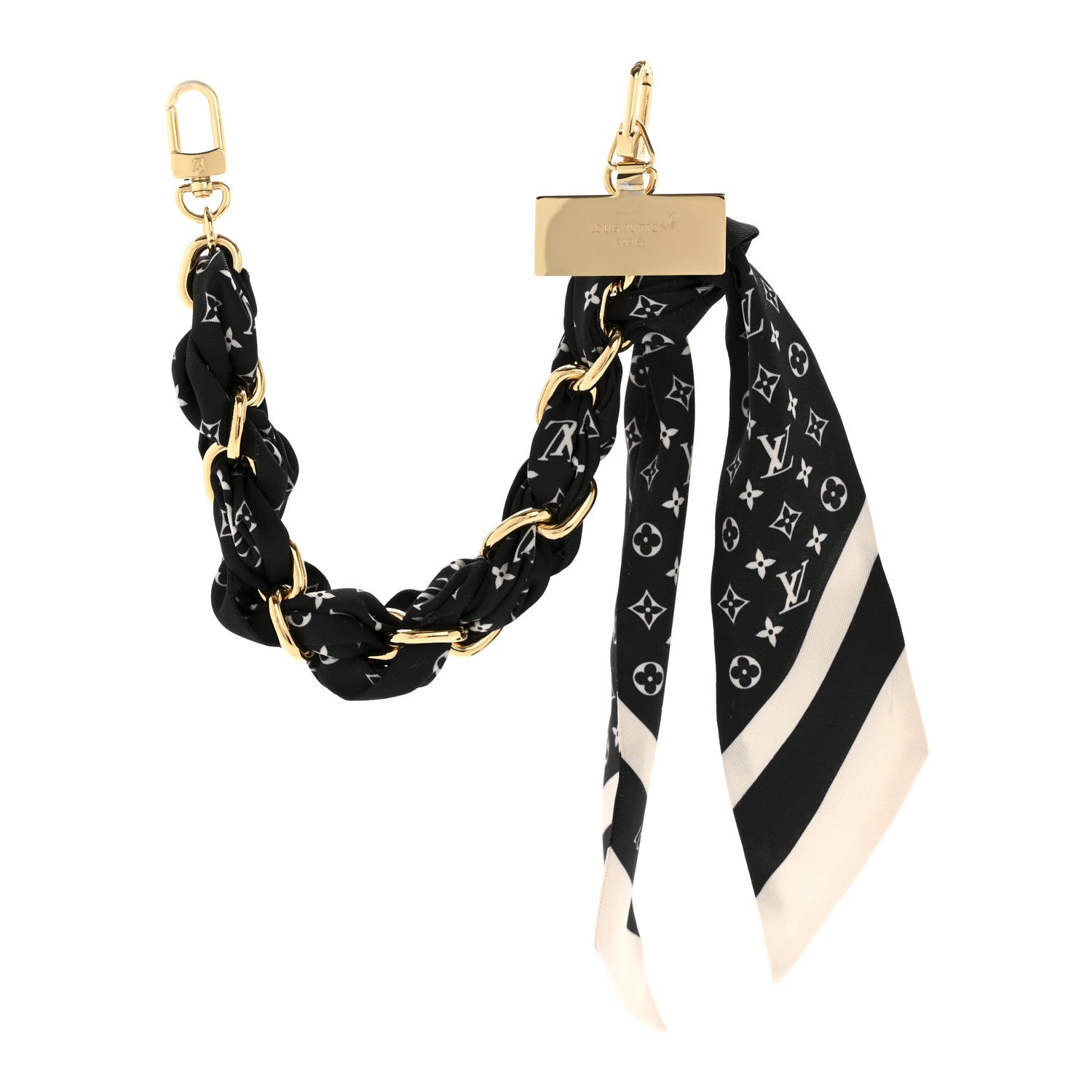 Louis Vuitton Monogram Silhouette Bag Charm And Phone Strap Black 1 of 4