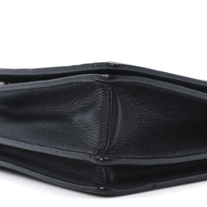 MCM Calfskin Stud Disco Flap Crossbody Bag Black 10 of 10