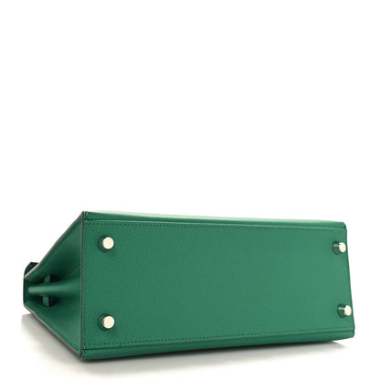 Hermes Epsom Kelly Sellier 25 Vert Jade 4 of 11