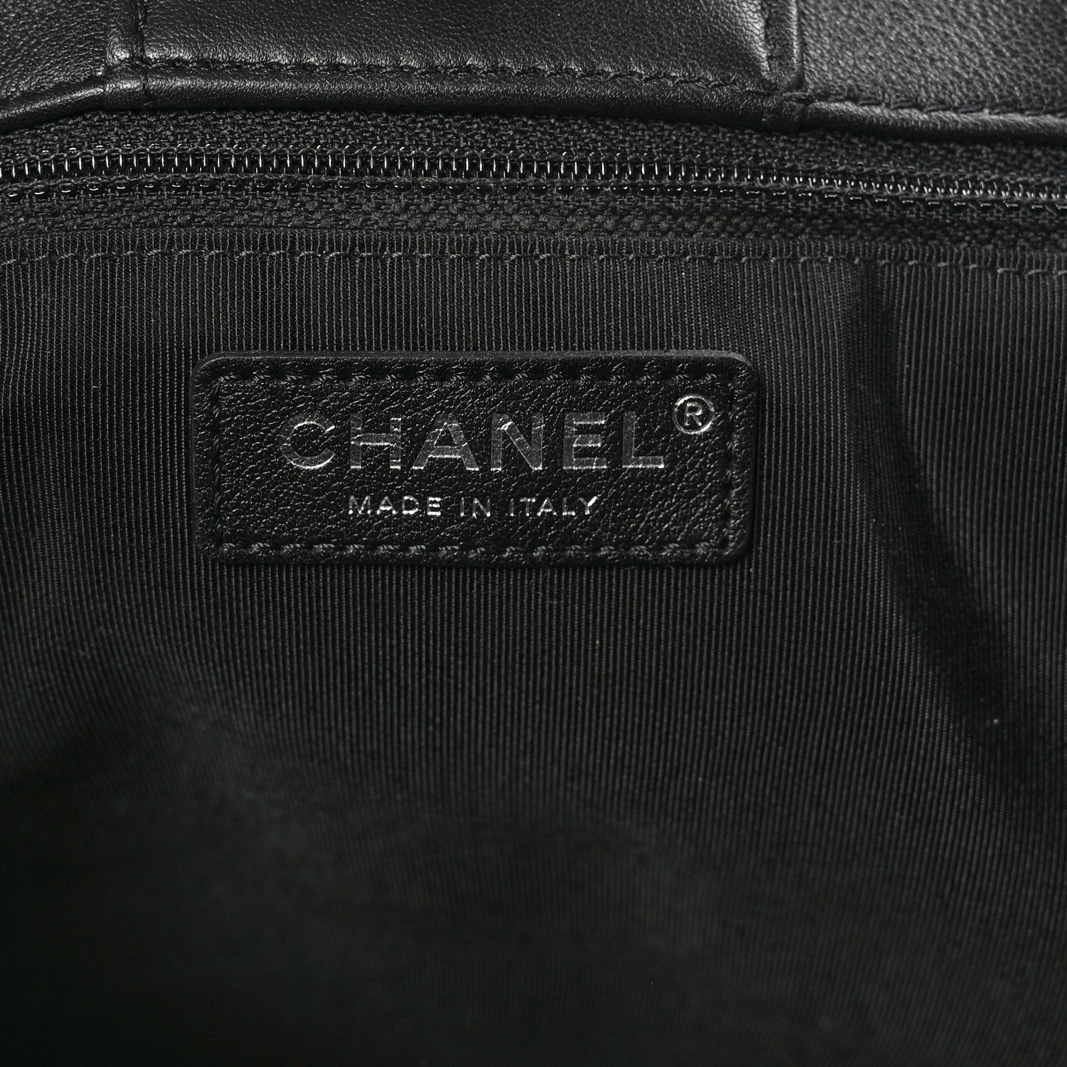 Chanel Calfskin Quilted Large Classic Shopping Tote Black 6 of 10