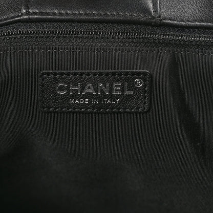 Chanel Calfskin Quilted Large Classic Shopping Tote Black 6 of 10