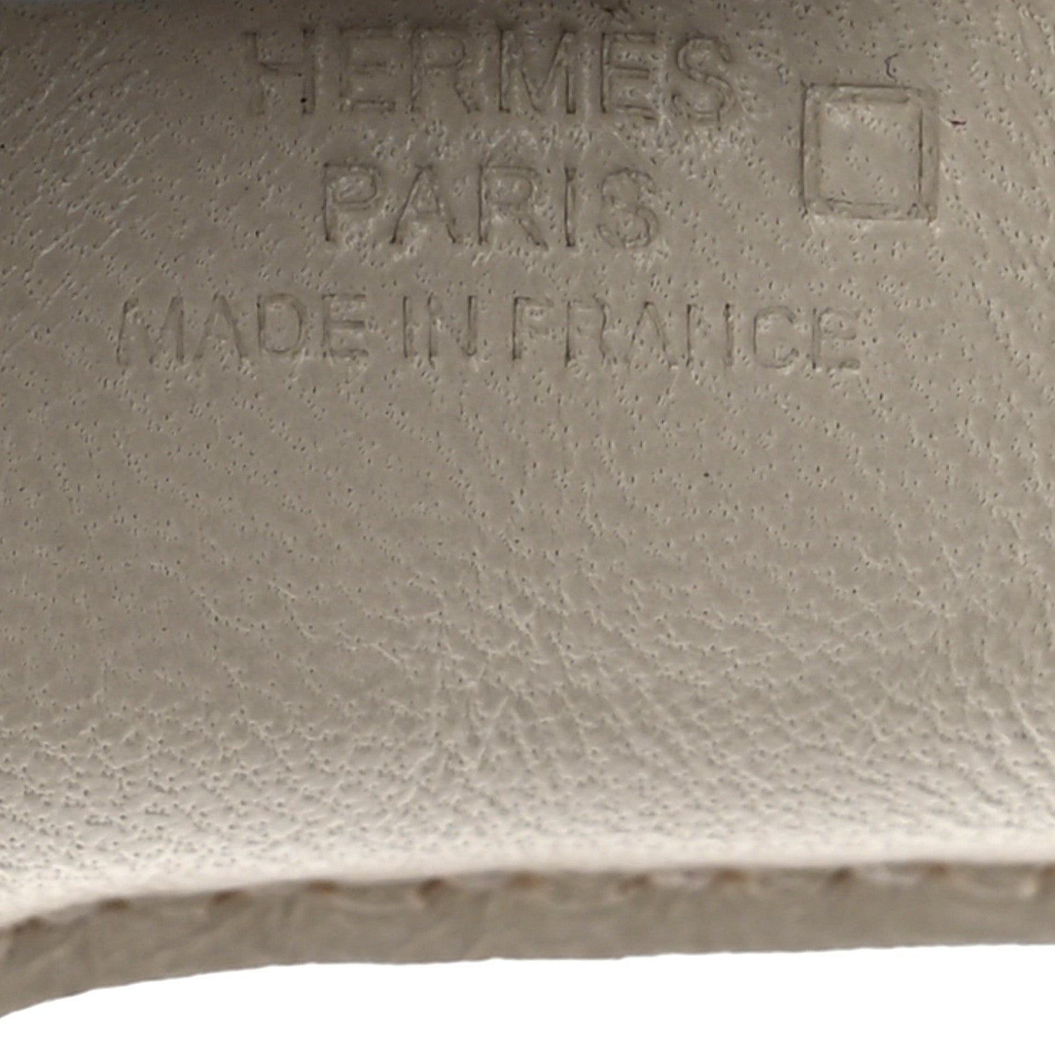 Hermes Milo Lambskin Matte Alligator Touch Grigri Rodeo Horse Bag Charm PM Craie Nata Beton 3 of 5