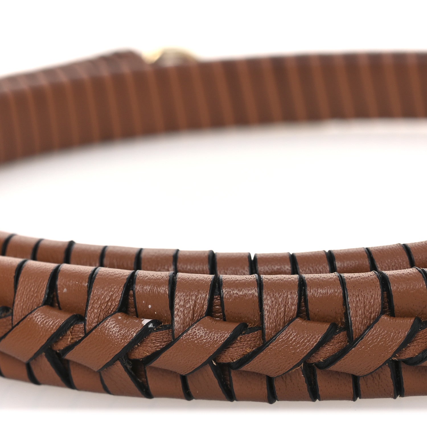 Loewe Calfskin Spiral Woven Strap Pecan 5 of 7
