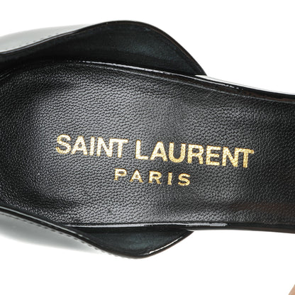 Saint Laurent Patent Calfskin Paris 105 Escarpin Thorn D'orsay Pumps 35.5 Black 7 of 8