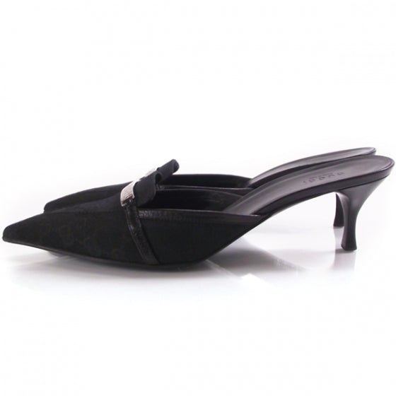 Gucci Monogram Horsebit Pumps 2 of 8