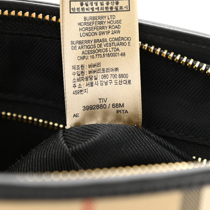 Burberry Horseferry Check Small Chichester Crossbody Clutch Bag Black 8 of 11